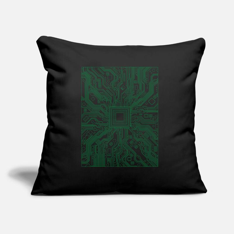 CPU Computer Motherboard Computer Scientist Sofa pillowcase 17,3'' x 17,3'' (45 x 45 cm)