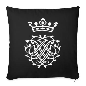 Johann Sebastian Bach Monogram Seal - Sofa pillowcase 17,3'' x 17,3'' (45 x 45 cm) - black - Front