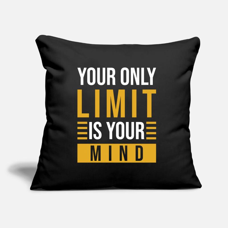 Motivation Mindset Saying Sofa pillowcase 17,3'' x 17,3'' (45 x 45 cm)