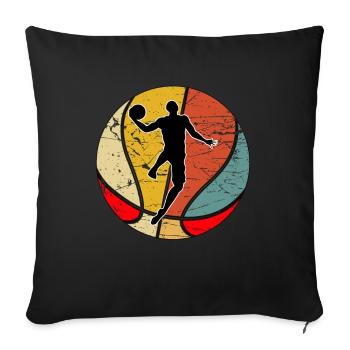 Basketball Dunk Champion Basketballspieler - Sofakissenbezug 45 x 45 cm - Schwarz - Vorne