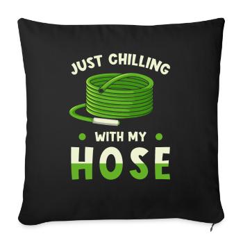 Garten Gärtner Spruch lustig - Sofakissenbezug 45 x 45 cm - Schwarz - Vorne