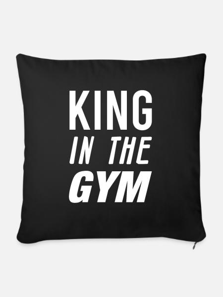 gym - Sofakissenbezug 45 x 45 cm - Schwarz