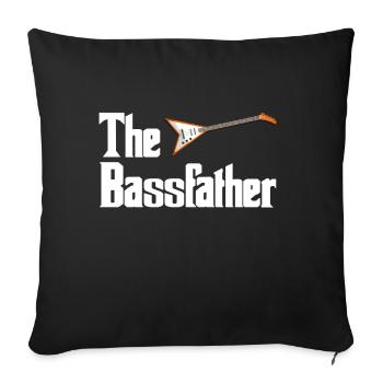 Bassist - Housse de coussin décorative 45 x 45 cm - noir - Devant