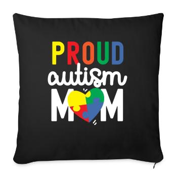 Autism Awareness - Sofa pillowcase 17,3'' x 17,3'' (45 x 45 cm) - black - Front