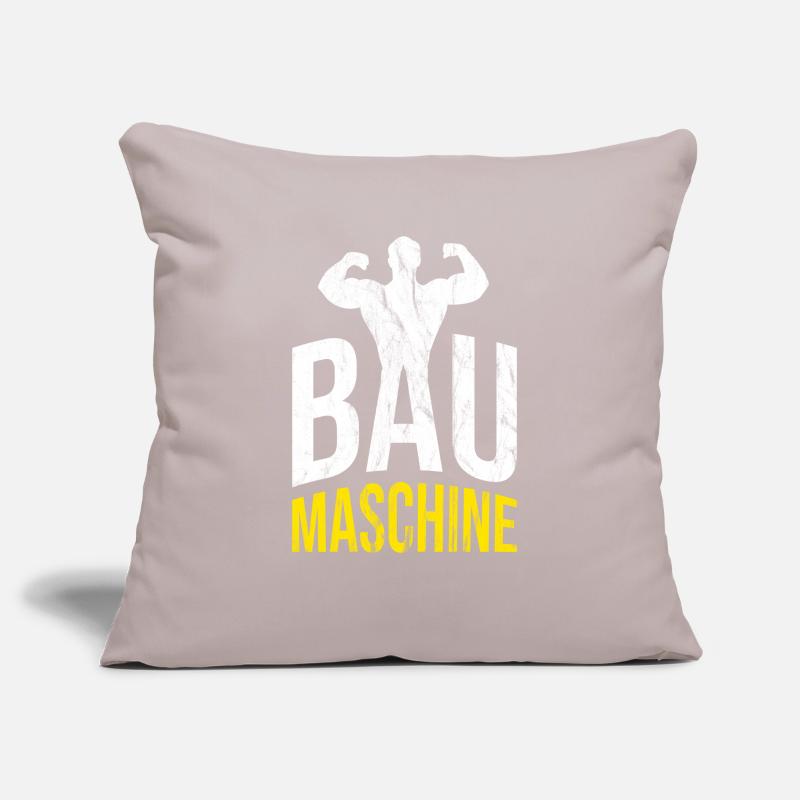 Construction machine construction worker builder builder Sofa pillowcase 17,3'' x 17,3'' (45 x 45 cm)