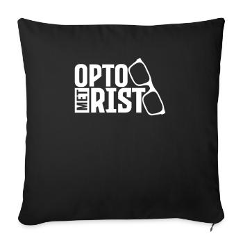 Optician Optometrist Optometrist Optometry Optics - Sofa pillowcase 17,3'' x 17,3'' (45 x 45 cm) - black - Front
