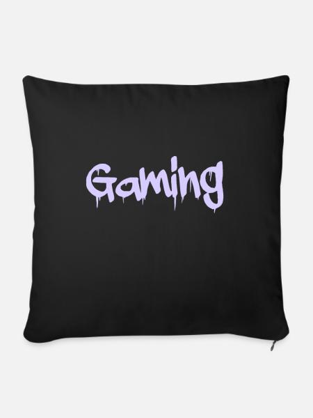gaming - Sofakissenbezug 45 x 45 cm - Schwarz