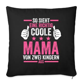 Beste Mama - Sofakissenbezug 45 x 45 cm - Schwarz - Vorne