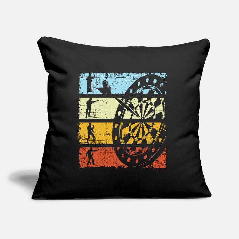 Fléchettes rétro Fléchettes Fléchettes vintage Fléchettes fléchettes Housse de coussin décorative 45 x 45 cm