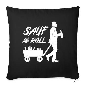 Vatertag gruppen tshirt für den Männertag - Sofakissenbezug 45 x 45 cm - Schwarz - Vorne