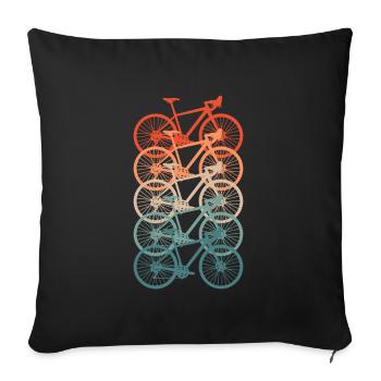 racer - Sofa pillowcase 17,3'' x 17,3'' (45 x 45 cm) - black - Front