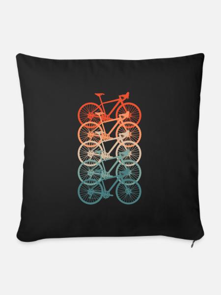 Rennrad - Sofakissenbezug 45 x 45 cm - Schwarz