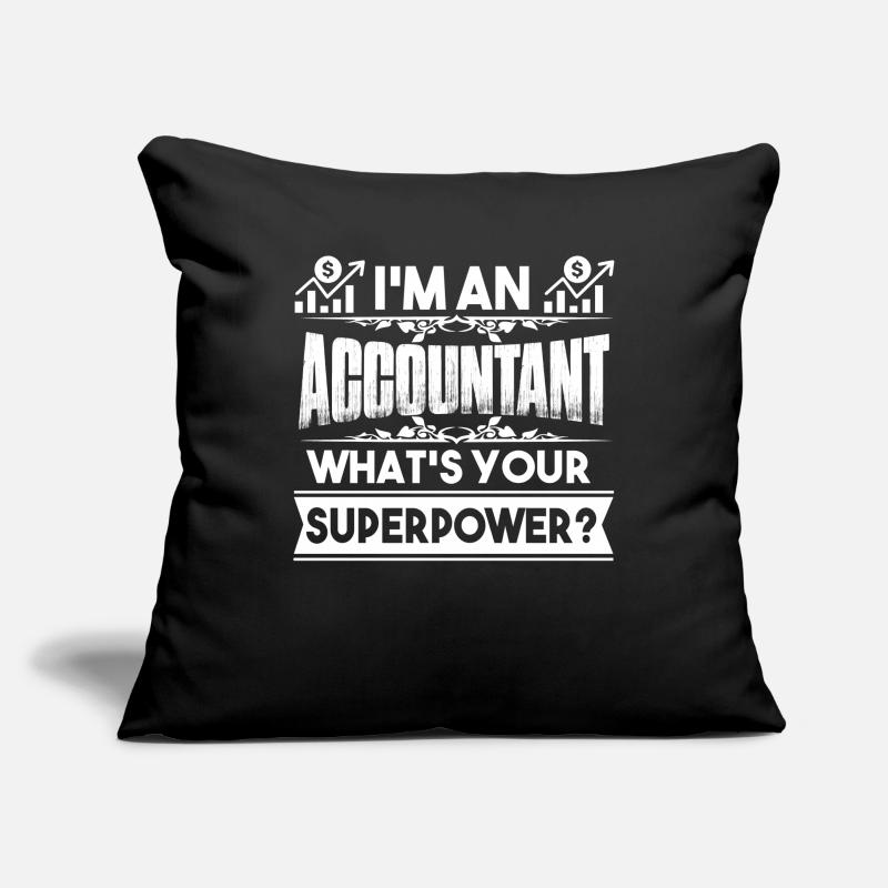 Comptable Comptable Superpower Housse de coussin décorative 45 x 45 cm