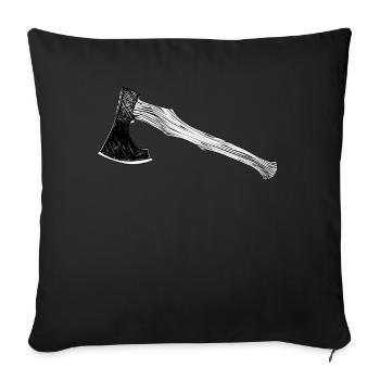 Viking axe sports goal throwing axe throwing goals - Sofa pillowcase 17,3'' x 17,3'' (45 x 45 cm) - black - Front