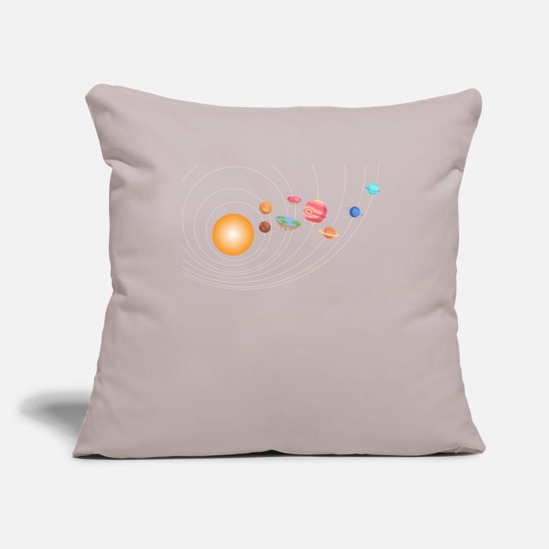 Outer Space Funny Flat Earth Science Planets Sofakissenbezug 45 x 45 cm