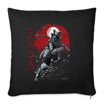 SAMURAI VINTAGE - Sofakissenbezug 45 x 45 cm - Schwarz - Vorne