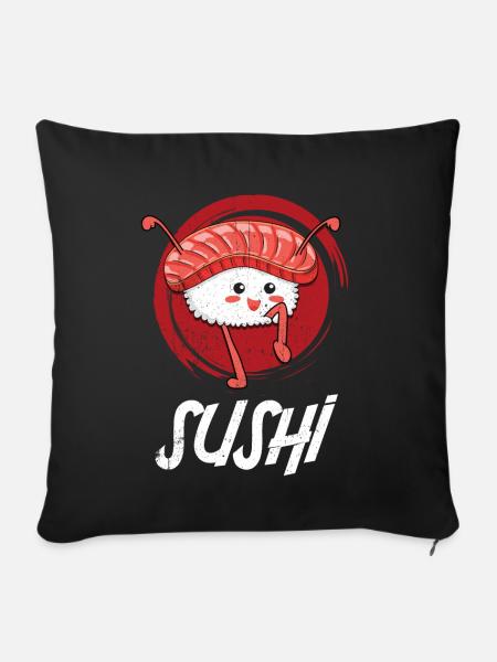 Sushi Go - Sofakissenbezug 45 x 45 cm - Schwarz