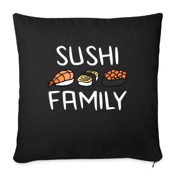 Sushi - Housse de coussin décorative 45 x 45 cm - noir - Devant