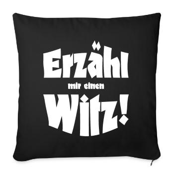 Gute Laune Sommer Outfit skurriler Feiertag Witz - Sofakissenbezug 45 x 45 cm - Schwarz - Vorne
