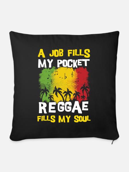 Rastafari - Sofakissenbezug 45 x 45 cm - Schwarz