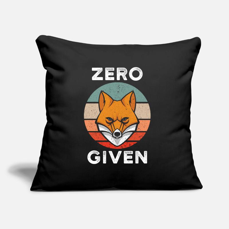 Zero Fox Given Housse de coussin décorative 45 x 45 cm