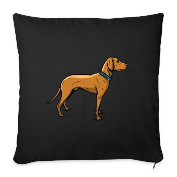 Dog Dogs Love Dog Pet - Sofa pillowcase 17,3'' x 17,3'' (45 x 45 cm) - black - Front