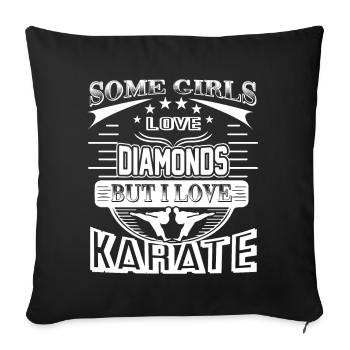 Karate Ich liebe Karate - Sofakissenbezug 45 x 45 cm - Schwarz - Vorne