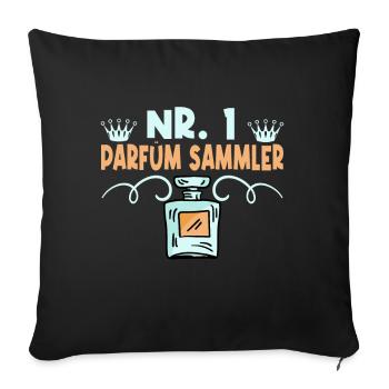 Collecteurs de parfums nr 1 - Housse de coussin décorative 45 x 45 cm - noir - Devant