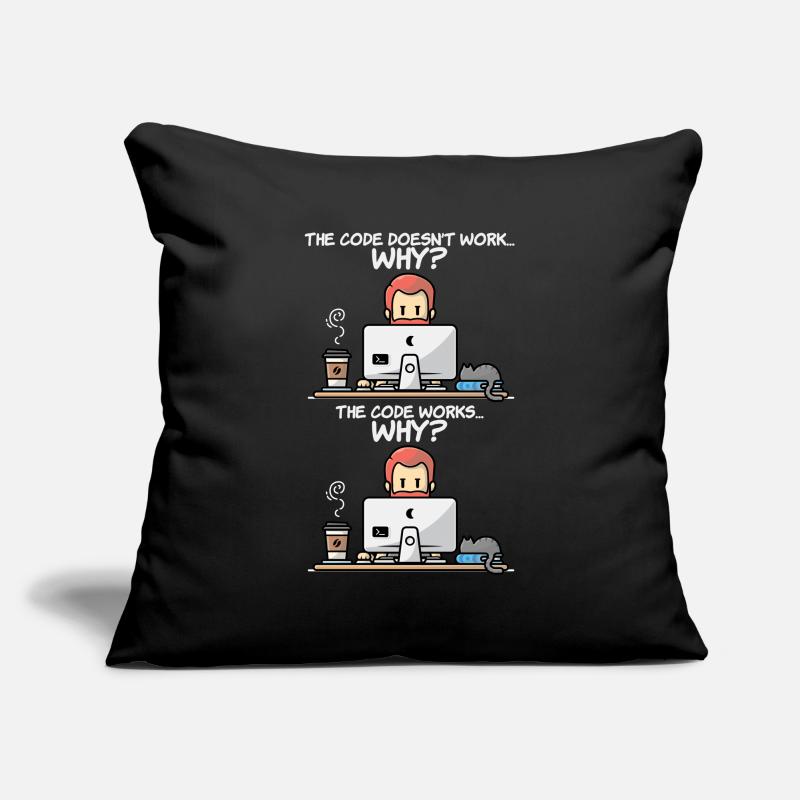 Programmeurs Housse de coussin décorative 45 x 45 cm