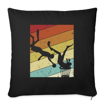 Rugby Sous-Marin Uwr Apnée Entraînement Au Rugby - Housse de coussin décorative 45 x 45 cm - noir - Devant