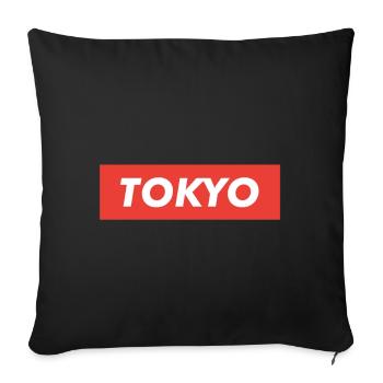 Tokyo Capital Japan - Sofa pillowcase 17,3'' x 17,3'' (45 x 45 cm) - black - Front