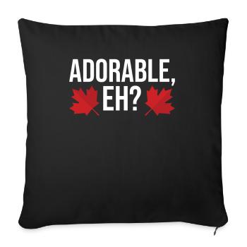Canada Day Canada Maple Leaf Canadian - Sofa pillowcase 17,3'' x 17,3'' (45 x 45 cm) - black - Front
