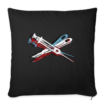 surgeon - Sofa pillowcase 17,3'' x 17,3'' (45 x 45 cm) - black - Front