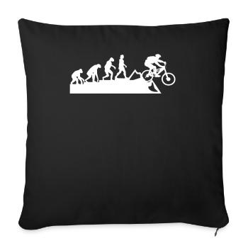 Fahrrad Mtb Mountainbike Biker Rad Downhill Bike - Sofakissenbezug 45 x 45 cm - Schwarz - Vorne