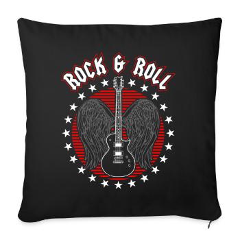 Rock and Roll Rock’n Roll Musique Concert - Housse de coussin décorative 45 x 45 cm - noir - Devant