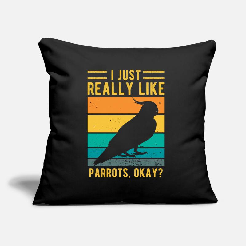 parrot Sofa pillowcase 17,3'' x 17,3'' (45 x 45 cm)