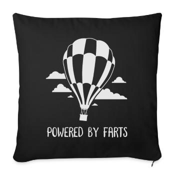 Ballons ballons cadeau - Housse de coussin décorative 45 x 45 cm - noir - Devant