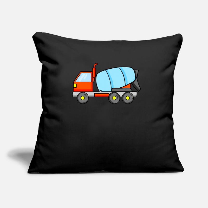 Construction construction construction Housse de coussin décorative 45 x 45 cm