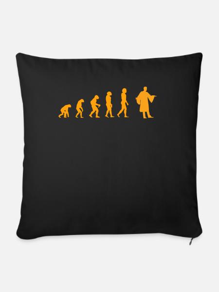Lawyer Evolution Yellow - Sofakissenbezug 45 x 45 cm - Schwarz