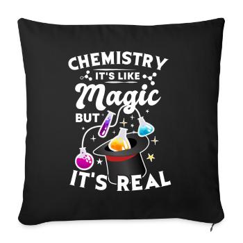 chemistry - Sofa pillowcase 17,3'' x 17,3'' (45 x 45 cm) - black - Front