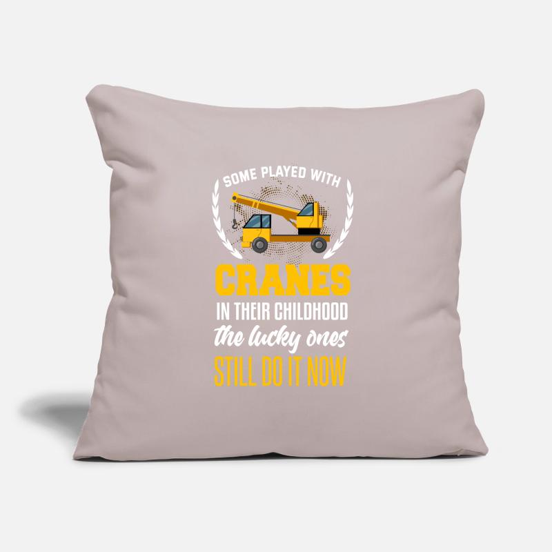 Crane operator Crane operator construction site work Sofa pillowcase 17,3'' x 17,3'' (45 x 45 cm)