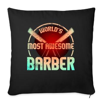 Barber Vintage - Sofakissenbezug 45 x 45 cm - Schwarz - Vorne