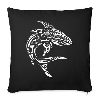 Hai Maori Tribal Tattoo Art - Sofa pillowcase 17,3'' x 17,3'' (45 x 45 cm) - black - Front