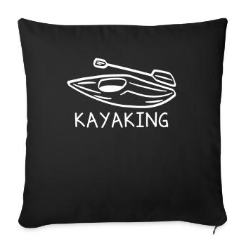 Kayaking Canoeing Canoe Kayakers Kayaker Kayak - Sofa pillowcase 17,3'' x 17,3'' (45 x 45 cm) - black - Front