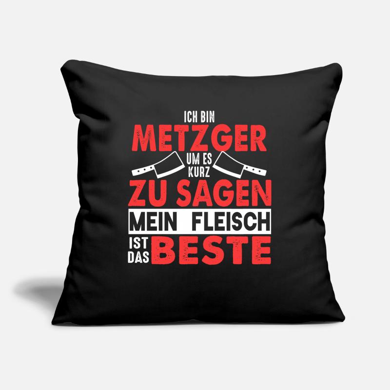 Metzger Fleischer Fleisch Fleischerei Geschenk Sofakissenbezug 45 x 45 cm