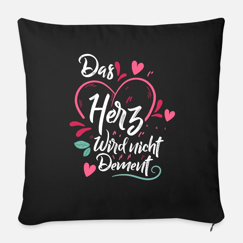 Altenpflegerin Altenpfleger Altenheim Geschenk - Sofakissenbezug 45 x 45 cm - Schwarz
