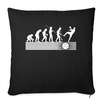 Handball game Handballer Handballspieler Handball - Housse de coussin décorative 45 x 45 cm - noir - Devant