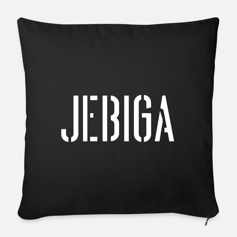 Serbe Jebiga Serbie Serbes - Housse de coussin décorative 45 x 45 cm - noir