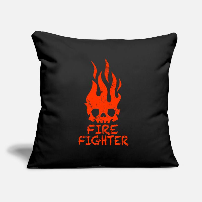 Firefighter Firefighters Pompier Housse de coussin décorative 45 x 45 cm