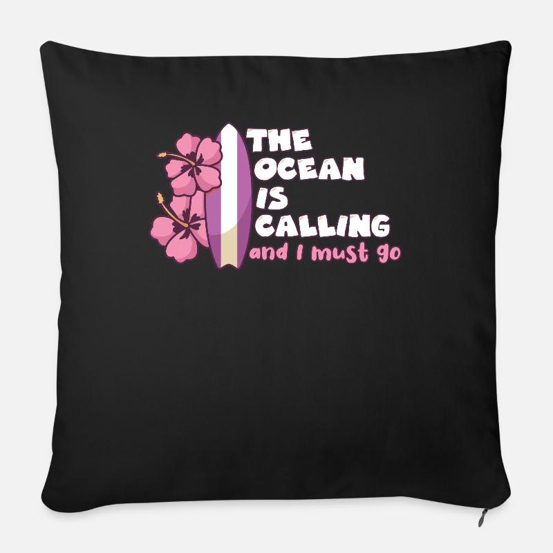 Surfer Surfing Kitesurfing Windsurfing Gift - Sofa pillowcase 17,3'' x 17,3'' (45 x 45 cm) - black